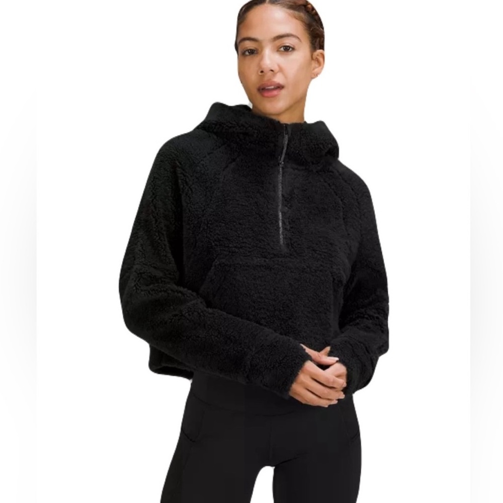 Lululemon Scuba Sherpa oversized half zip hoodie